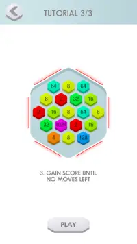 2048 Hex - challenging puzzle game Screen Shot 15