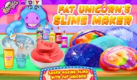 Mr. Fat Unicorn Slime Maker juego! Juguete Squishy Screen Shot 10