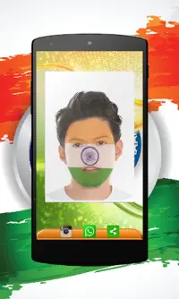 Indian Face Flag Screen Shot 5