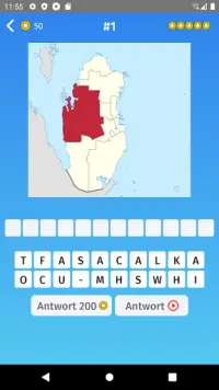 Katar - Landkarten Quiz Spiel Screen Shot 0