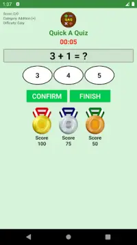 Quick A Quiz: Arithmetic, Math, Game, Brain Teaser Screen Shot 6