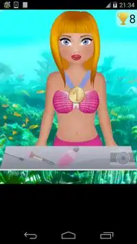 mermaid swimming race game Screen Shot 1