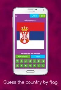 Guess the country by flag Screen Shot 3