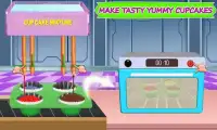 Colorful Cupcake Maker Factory: Bakery Shop Games Screen Shot 1