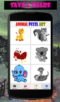 Animal Color By Number-Pixel Art Screen Shot 2