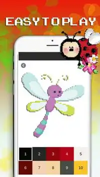 cute bugs Pixel Art Screen Shot 2