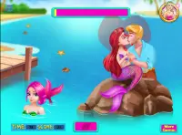 Mermaid Romance Kiss - Kiss Games For Girls Screen Shot 1