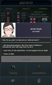 True Football National Manager Screen Shot 1