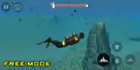 لعبة الغوص تحت الماء - محاكاة لعبة السباحة Screen Shot 3