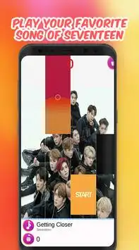 Seventeen Piano Tiles Game - Getting Closer Screen Shot 3