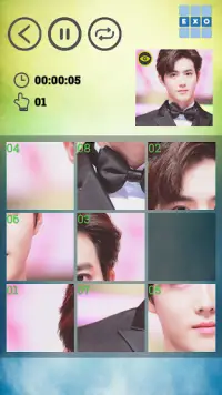 EXO Sliding Puzzle Screen Shot 3