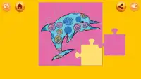 Cute Dolphin Jigsaw Puzzles Screen Shot 1