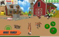 Fox Family - Animal Simulator 3d Game Screen Shot 2