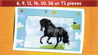 Horse Jigsaw Puzzles Game Kids Screen Shot 2