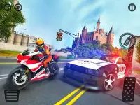 Motorrad entkommen Polizei Chase: Moto vs Cops Car Screen Shot 6