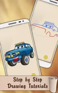 Draw Popular Cartoon Cars Screen Shot 4