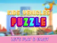 Kids Vehicles For Puzzle & Toddlers Screen Shot 5