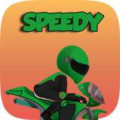 Speedy Green Motorcycle