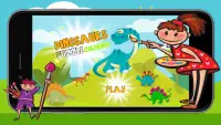 Puzzles dinossauro Crianças e colorir Screen Shot 0