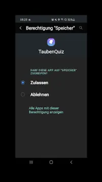 TaubenQuiz Screen Shot 3