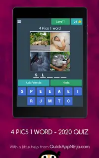 4 PICS 1 WORD - 2020 QUIZ Screen Shot 4