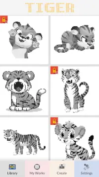 Tiger Art of Pixel Screen Shot 2