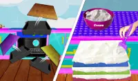 مربع كعكة صانع التجميل 3D! لعبة طبخ الماكياج Screen Shot 12