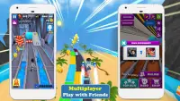 Subway Street Hunt – Multiplayer running game Screen Shot 1