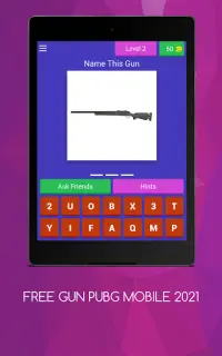 Guess the gun in pubg mobile FREE GUN  2021 Screen Shot 16