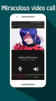 Call from miraculous ladybug - Cat noir Screen Shot 0