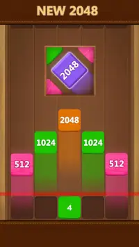 Merge 2048 - Wood Block Puzzle Screen Shot 0