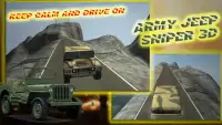 Armee Jeep Scharfschütze 3d Screen Shot 0