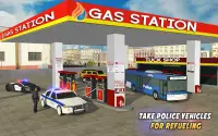 Gas Station Police Car Parking Screen Shot 2