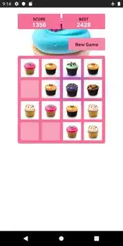 2048 Cupcakes Screen Shot 1