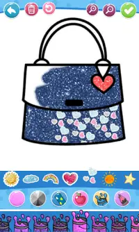 Glitter Beauty Accessories Coloring and drawing Screen Shot 4