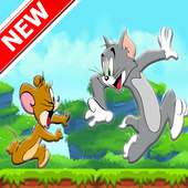 Tom run and Jerry jump