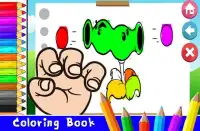 Art Cartoon Zombie Plant vs Painting Book Screen Shot 0