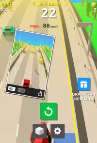 Blocky Car Racing : Traffic Racer 3D Screen Shot 3