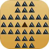 Sphinx Solitaire - Pyramid Peg Puzzle