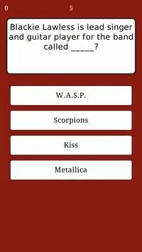 ROCK QUIZ - SONGS AND ARTISTS Screen Shot 13