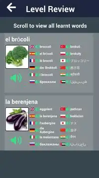 Learn Vegetable Names in Spanish Screen Shot 5