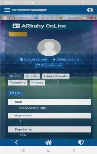 ARbahy Soccer Manager Screen Shot 1