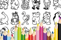 Zoo Coloring Game for Kids Screen Shot 0