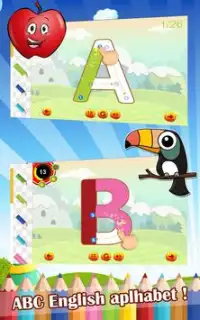 ABC英語アルファベット子供のゲーム Screen Shot 0