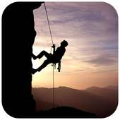 Outdoor limit rock climbing puzzle