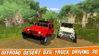 Offroad Desert 6x6 Truck Driving 3D Screen Shot 2