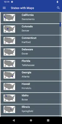 US States and Capitals Screen Shot 4