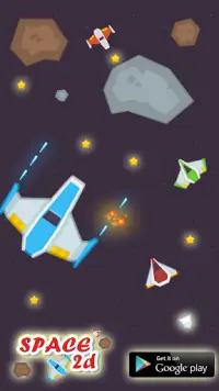 Space 2d | best space games | under 20 mb free Screen Shot 0