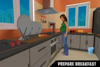 Happy virtual pregnant mom: Mother simulator games Screen Shot 4