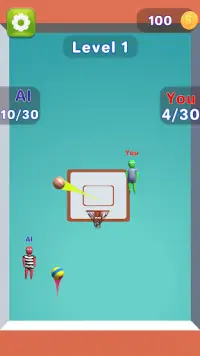 ساحة معركة كرة السلة  Screen Shot 0